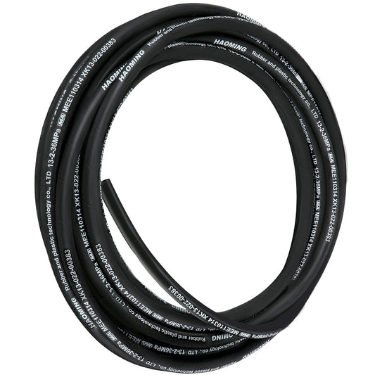 VEVOR Hydraulic Hose 50 Feet Rubber Hydraulic Hoses with 2 High-Tensile Steel Wire Braid, Inner Diameter 1/2 Inch, 5000 PSI Max, Bulk Hydraulic Hose -40 ?F to 250 ?F, Hydraulic Oil Flexible Hose