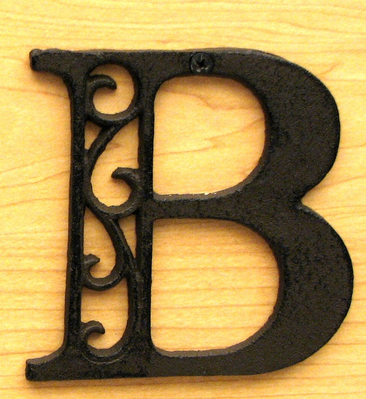 Cast Iron Letter B