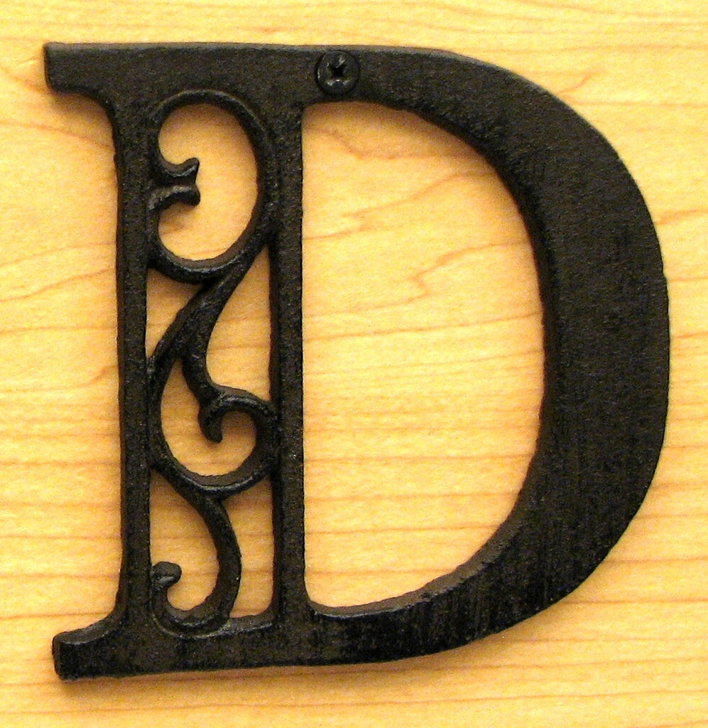 Cast Iron Letter D