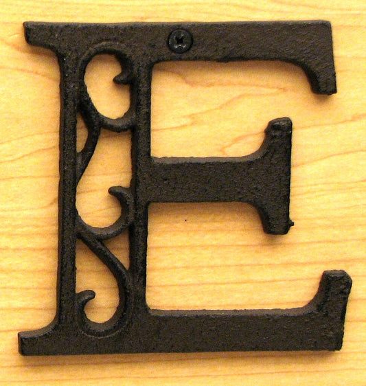 Cast Iron Letter E