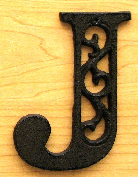 Cast Iron Letter J