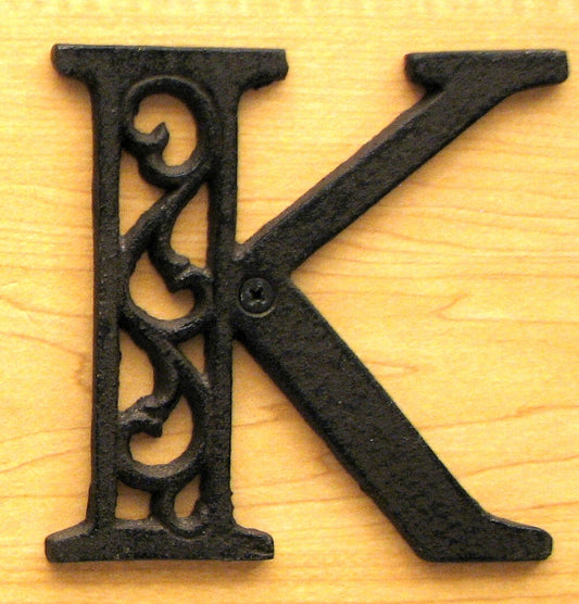 Cast Iron Letter K