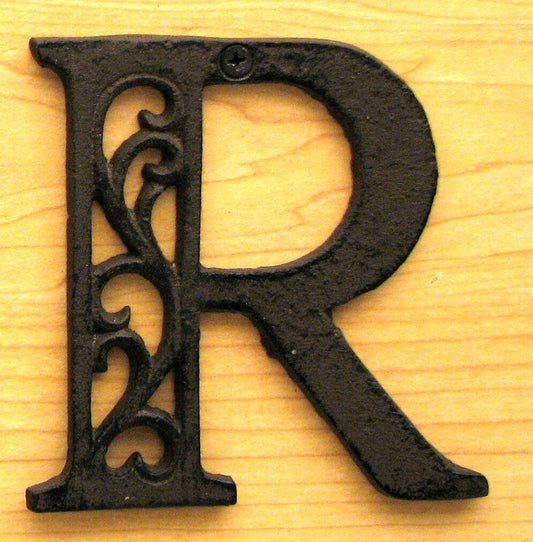 Cast Iron Letter R