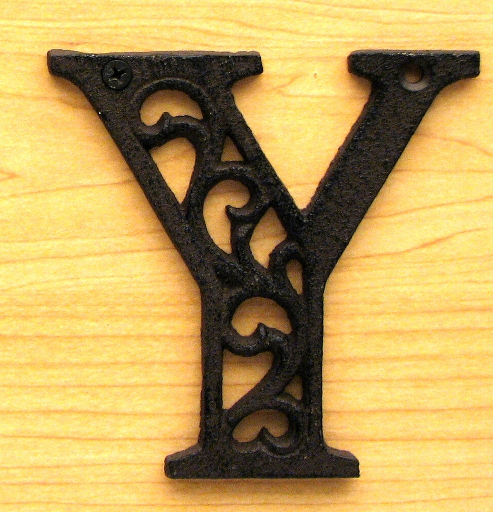 Cast Iron Letter Y