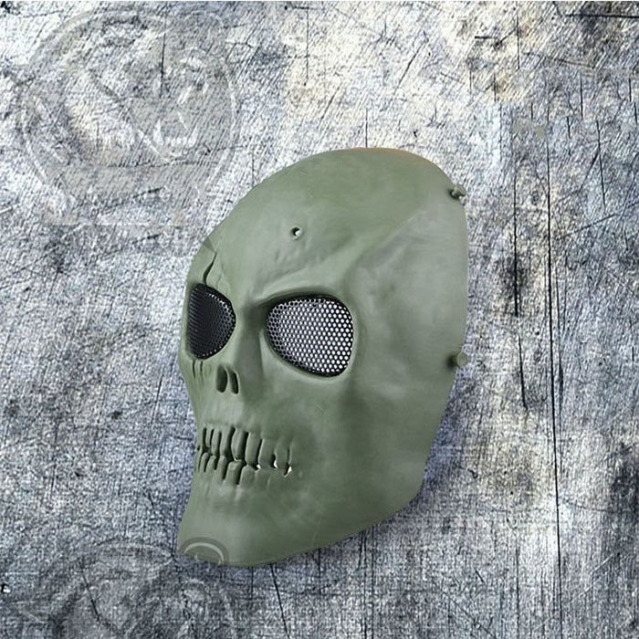 Outdoors CS Masks Dust-proof Anti-spit Protection Face Mask Full Face Guard War Game Airsoft Paintball Skull Masque