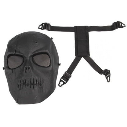 Outdoors CS Masks Dust-proof Anti-spit Protection Face Mask Full Face Guard War Game Airsoft Paintball Skull Masque