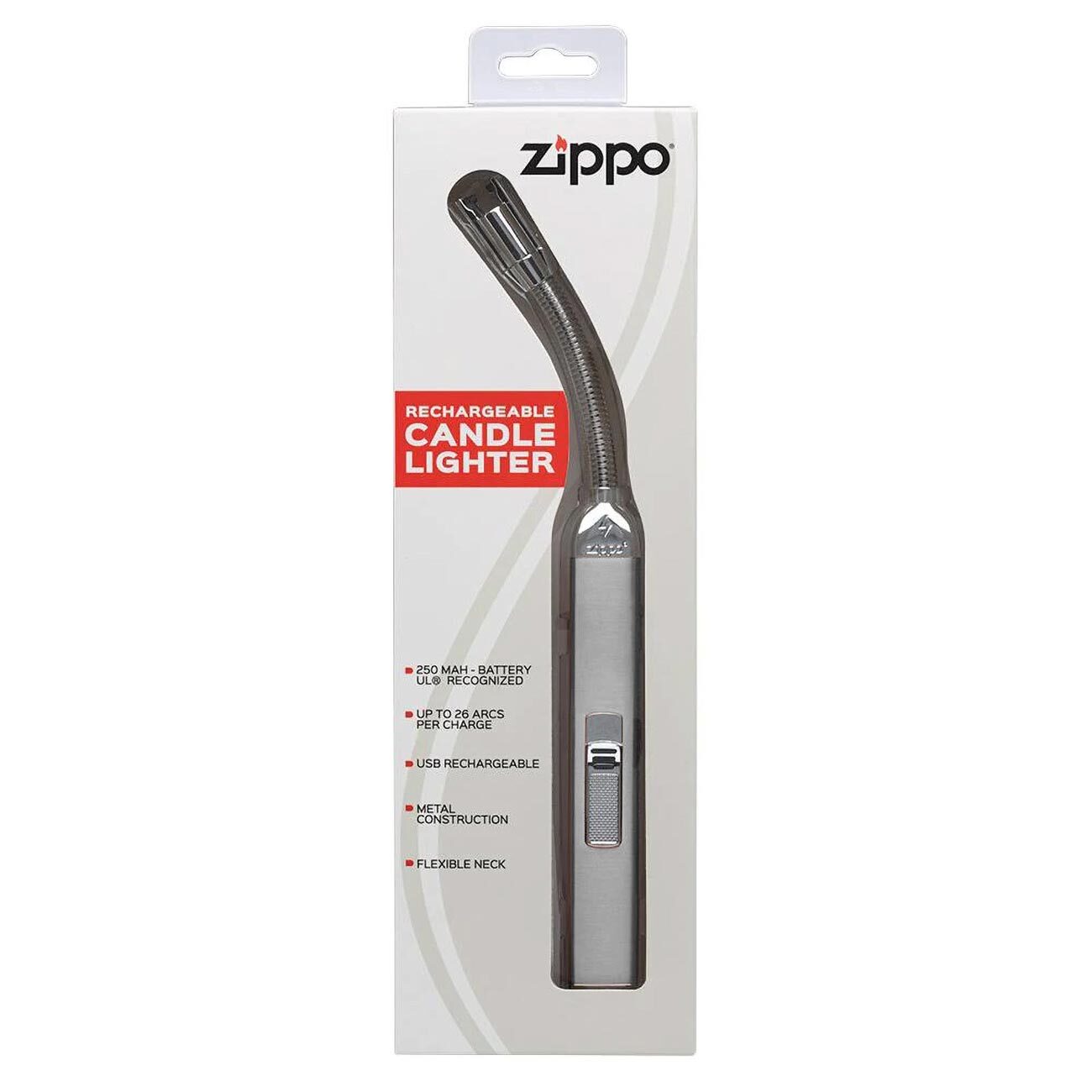 Zippo Rechargeable Flexible Neck Candle Lighter (Pebble Gray)