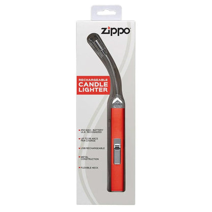 Zippo Rechargeable Flexible Neck Candle Lighter (Candy Apple Red)