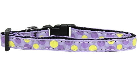 Confetti Dots Nylon Collar Lavender Small