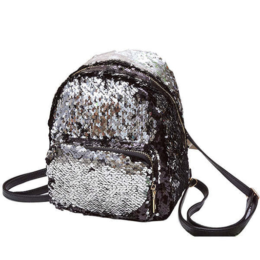 COLOR: PEWTER - Let it Twinkle Sequin Backpack Pretty and Practical