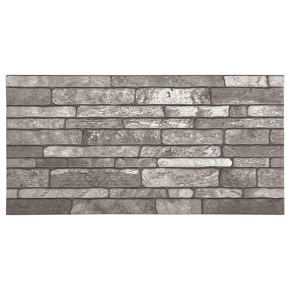 vidaXL 3D Wall Panels with Dark Gray Brick Design 10 pcs EPS