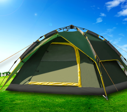 Color: ArmyGreen, Style: Hand pull rope - Tent Available For 3-4 People