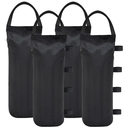 Color: Black, quantity: 4PCS - Portable Outdoor Tent Single-tube Sandbag Bag
