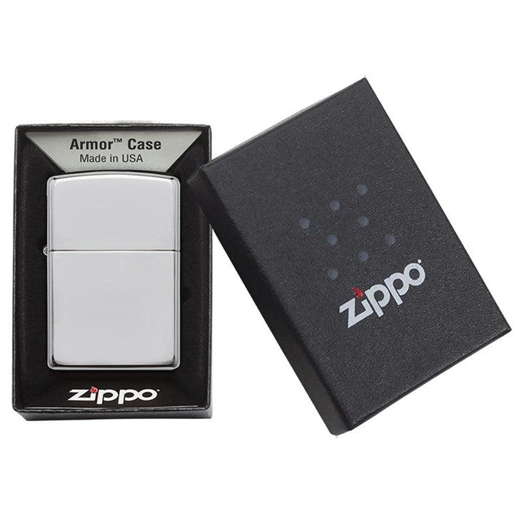 Zippo Windproof Lighter Armor (1.5 Times Thicker) High Polish Chrome