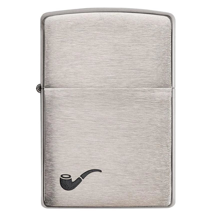 Zippo Windproof Lighter Pipe Lighter Brushed Chrome