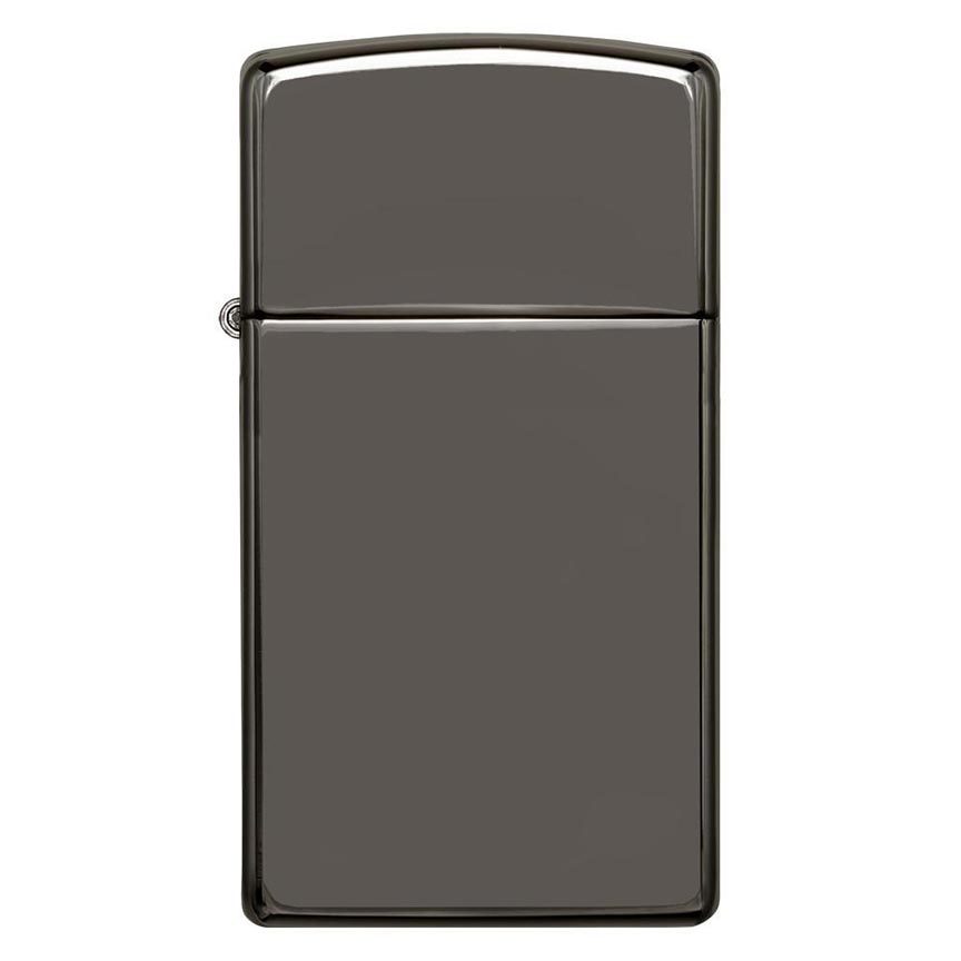 Zippo Windproof Lighter Slim Case Black Ice Finish