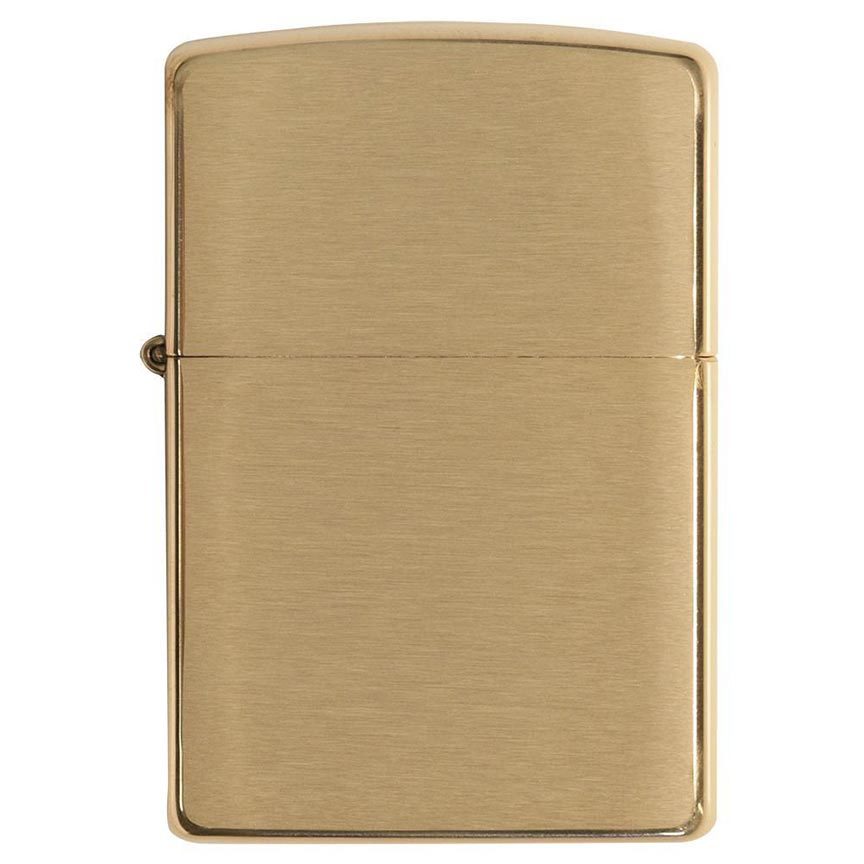 Zippo Windproof Lighter Brushed Brass Finish Classic Case