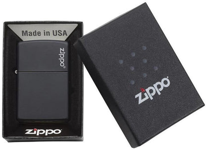 Zippo Windproof Lighter Black Matte w/Zippo Logo