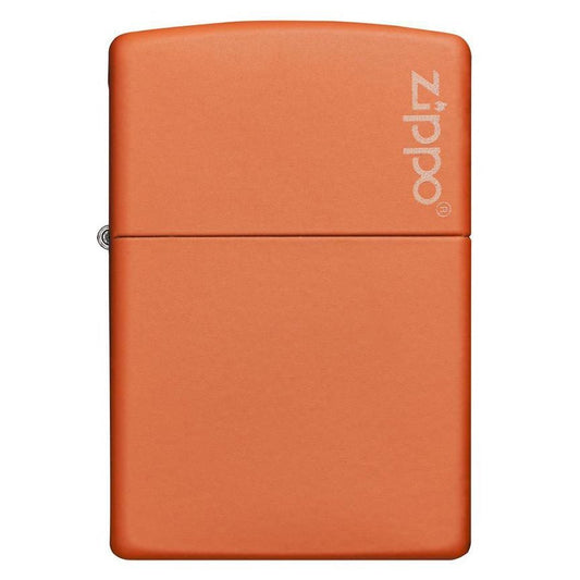 Zippo Windproof Lighter Orange Matte w/Zippo Logo