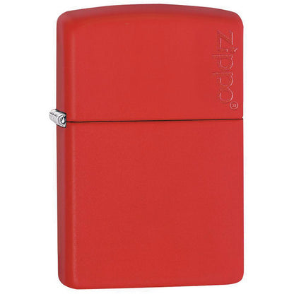 Zippo Windproof Lighter Red Matte w/Zippo Logo