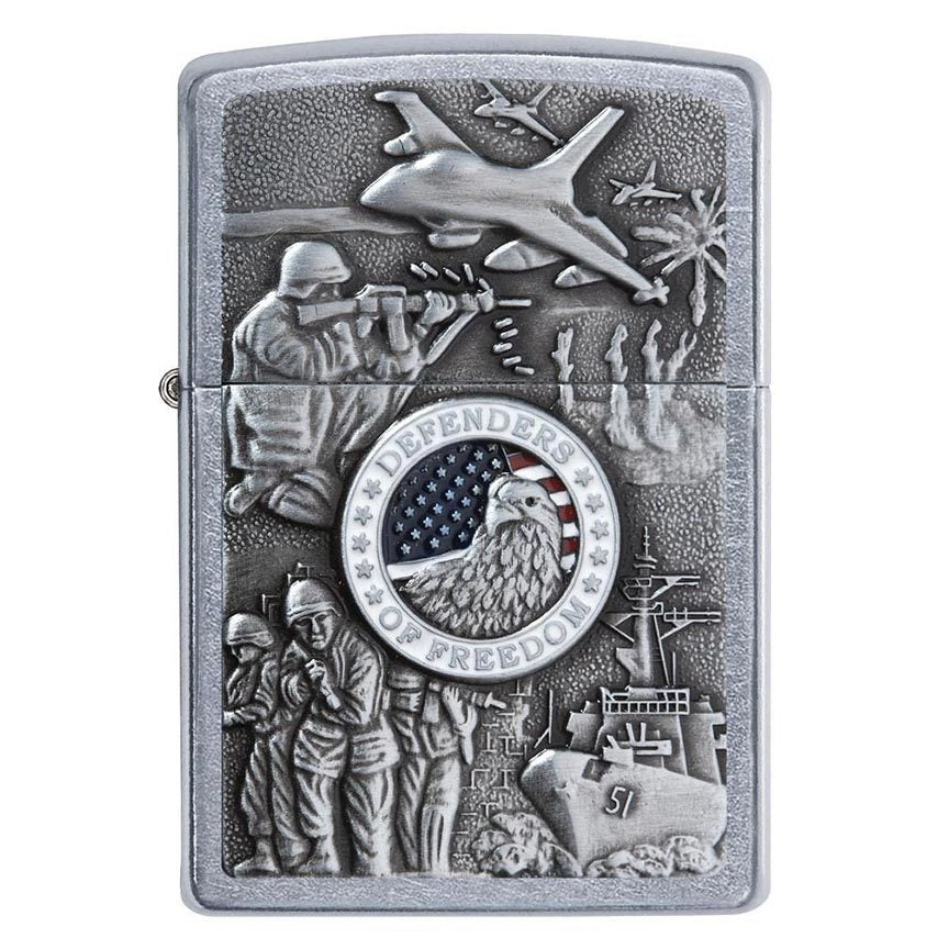 Zippo Windproof Lighter Joined Forces Emblem Street Chrome