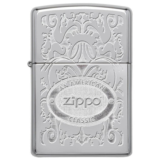 Zippo Windproof Lighter Zippo Crown Stamp High Polish Chrome Finish