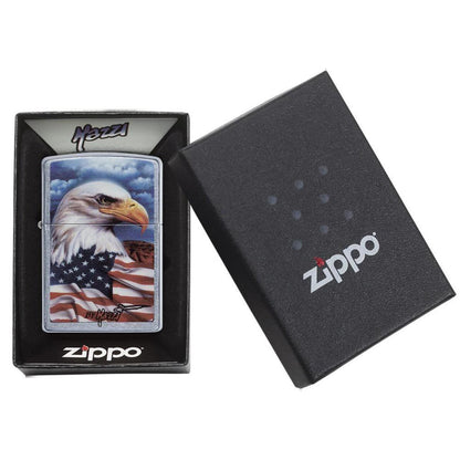 Zippo Windproof Lighter Mazzi - Freedom Watch Street Chrome