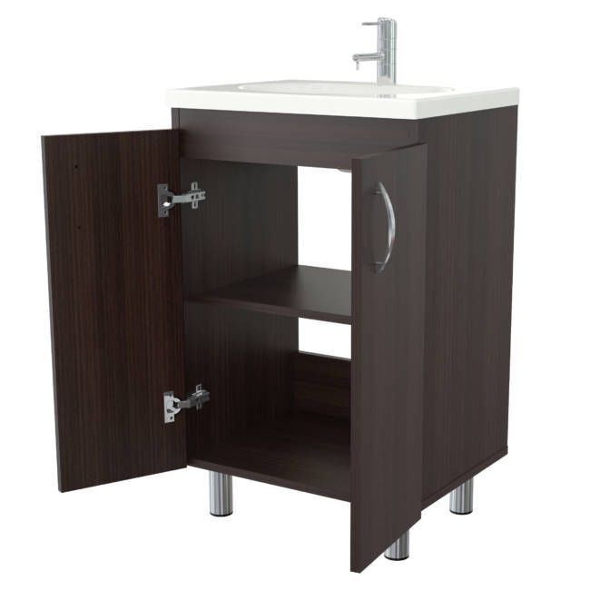 Modern Espresso Color Vanity And Sink