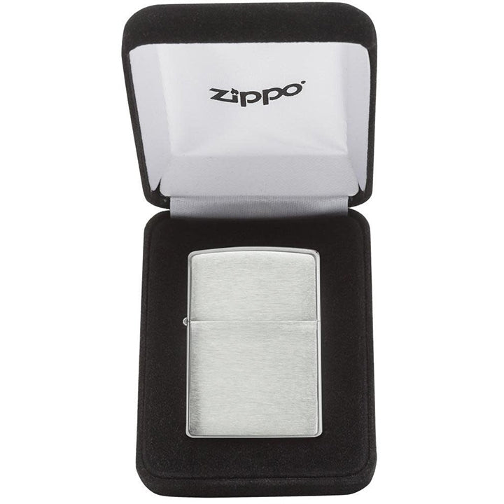 Zippo Windproof Lighter Armor Brushed Sterling Silver