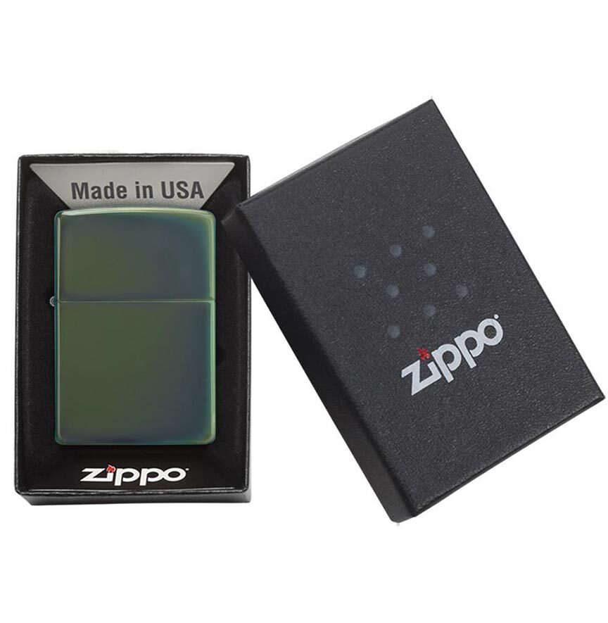 Zippo Windproof Lighter Classic High Polish Green