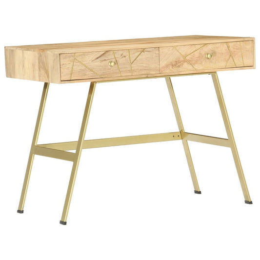 vidaXL Writing Desk with Drawers 39.4"x21.7"x29.5" Solid Mango Wood