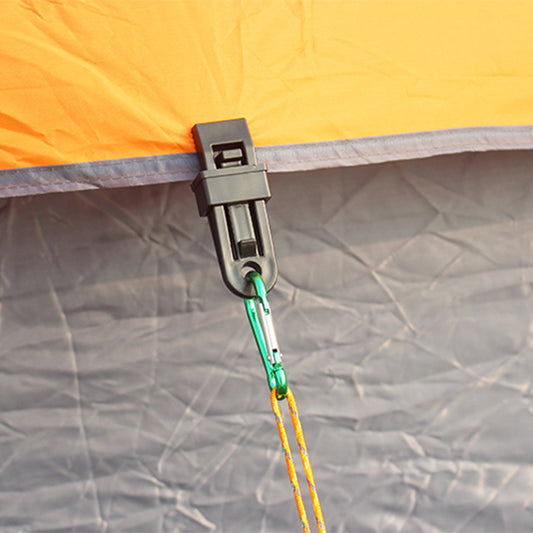 Quantity: 1pc - Tent tent, wind rope fixing clip, outdoor camping plastic clip sunshade shed, tent tent accessories