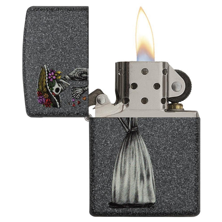 Zippo Windproof Lighter Iron Stone Couple