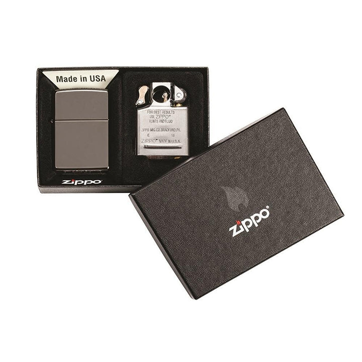 Zippo Windproof Lighter Black Ice Lighter & Pipe Insert