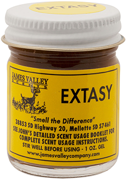 James Valley Gel Scents Extasy Lure 1 oz.