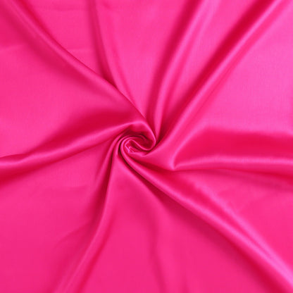 Fuchsia Dreamy Set Of 2 Silky Satin King Pillowcases