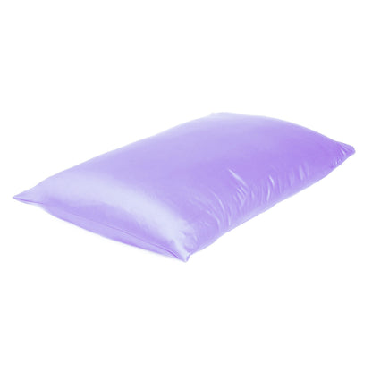 Purple Dreamy Set Of 2 Silky Satin Queen Pillowcases