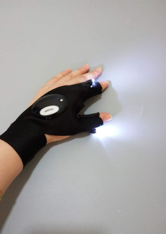 style: B - Manufacturers LED Night Fishing Lights gloves Car Repair Lights Gloves