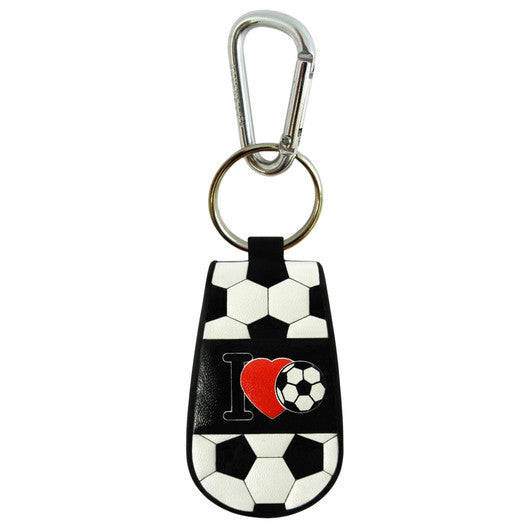 I Love Soccer Keychain Classic Soccer CO