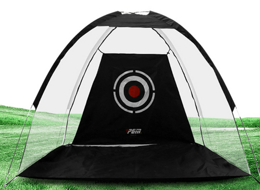 Color: 1 meters black net - Golf Practice Net Tent Golf Hitting Cage Garden Grassland Practice Tent Golf Training Equipment Mesh Outdoor