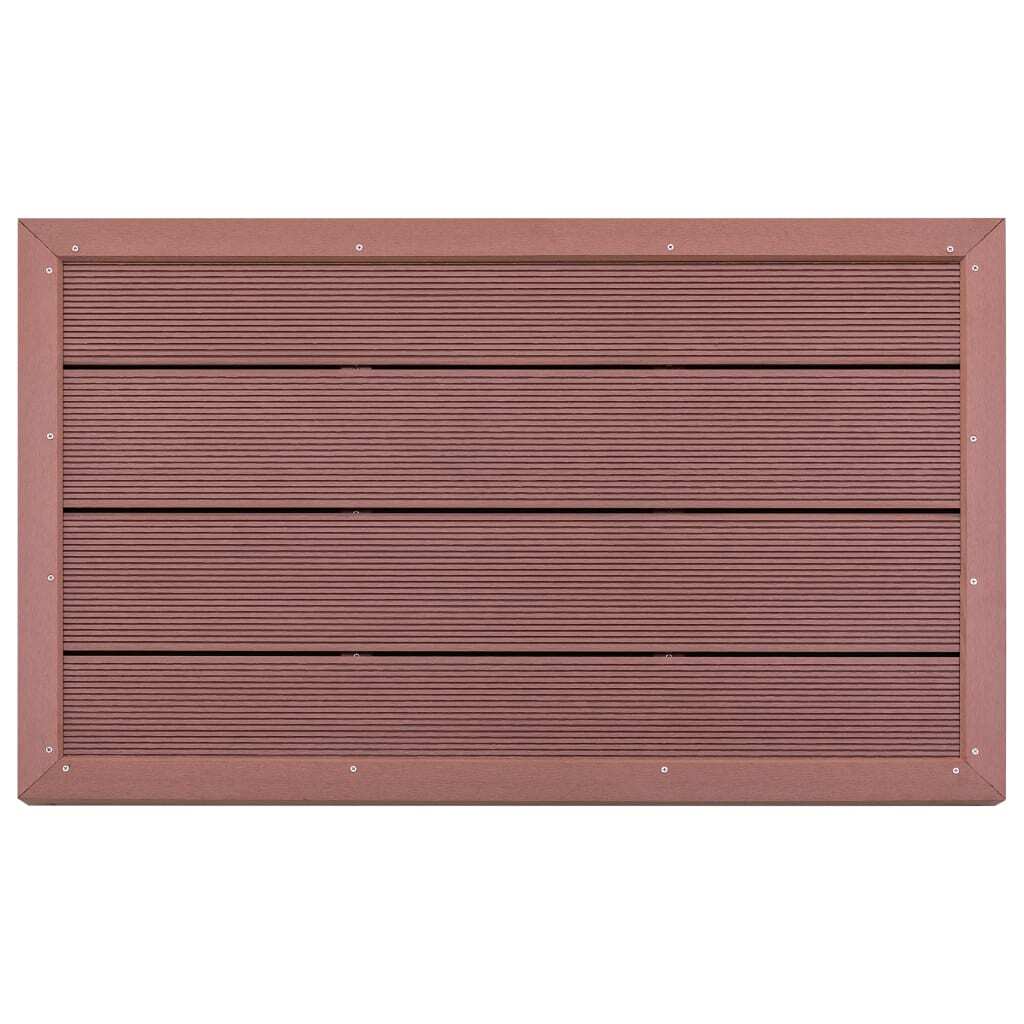 vidaXL Floor Element for Solar Shower Brown 39.8"x24.8"x2.2" WPC