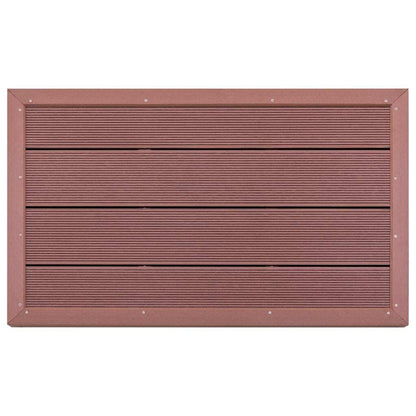 vidaXL Floor Element for Solar Shower Brown 39.8"x24.8"x2.2" WPC