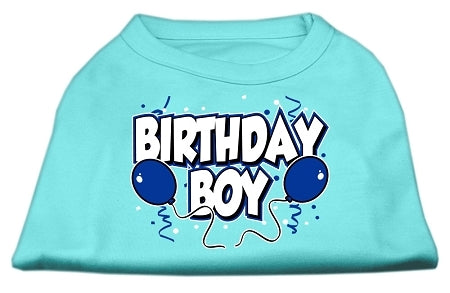 Birthday Boy Screen Print Shirts Aqua Med