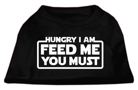 Hungry I am Screen Print Shirt Black Med