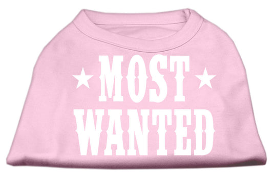 Most Wanted Screen Print Shirt Light Pink XXXL