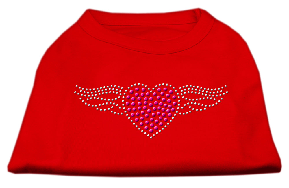 Aviator Rhinestone Shirt Red XXXL