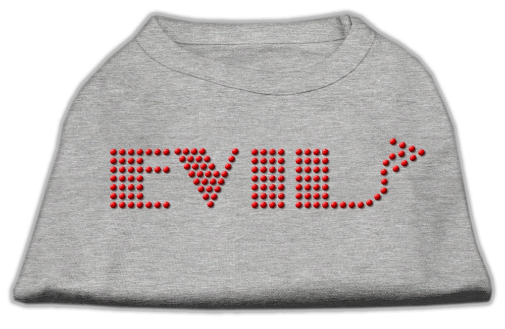 Evil Rhinestone Shirts Grey XS