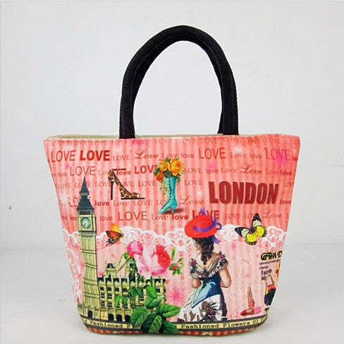 Style: London Lady - Souvenirs Hand Bags In Canvas From Journey Collection