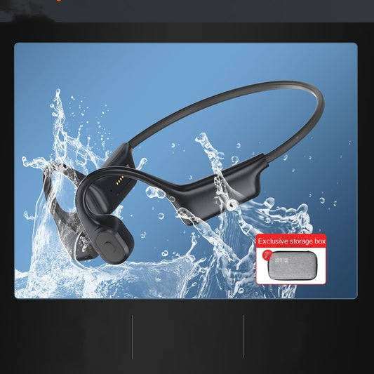 Color: Cool Black, style: 16G - Waterproof Professional Bone Conduction Bluetooth Wireless Motion