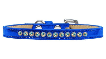 AB Crystal Size 14 Blue Puppy Ice Cream Collar